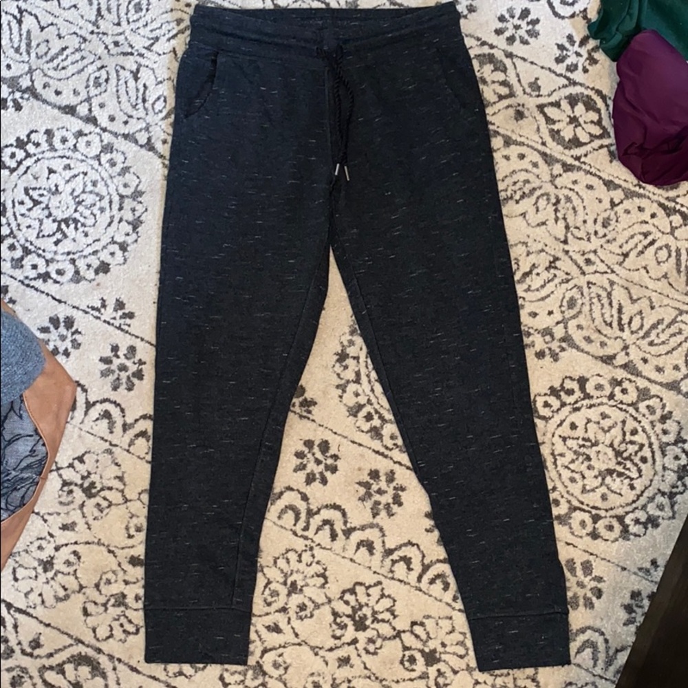 Heathered dark grey joggers